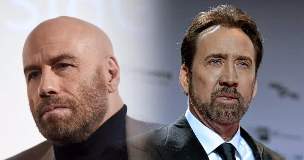 A composite image showing two different men with beards; the man on the left is bald, wearing a black turtleneck, and has a contemplative expression, while the man on the right has dark hair, is wearing a suit and tie, and appears serious.