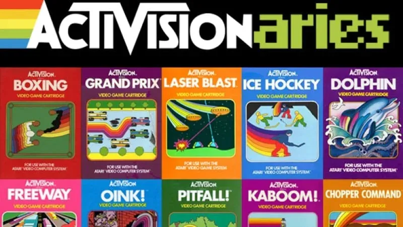 Patch Brodé Activision Grand Prix – Jeu Vidéo Atari – Promotion D'époque