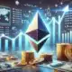 DALL·E 2024 07 22 14.00.26 A photo realistic image of the Ethereum logo with an upward financial chart symbolizing the potential for Ethereum ETFs to make millions. Include dig