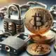 DALL·E 2024 08 10 11.30.50 A photo realistic image showing a Bitcoin coin surrounded by strong security elements like a padlock and chains symbolizing the security of Bitcoin a