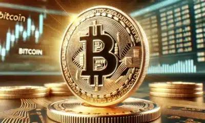 DALL·E 2024 09 03 14.14.49 A super high quality photo realistic image of a Bitcoin coin at the center. The coin should be detailed with intricate engravings reflecting light t