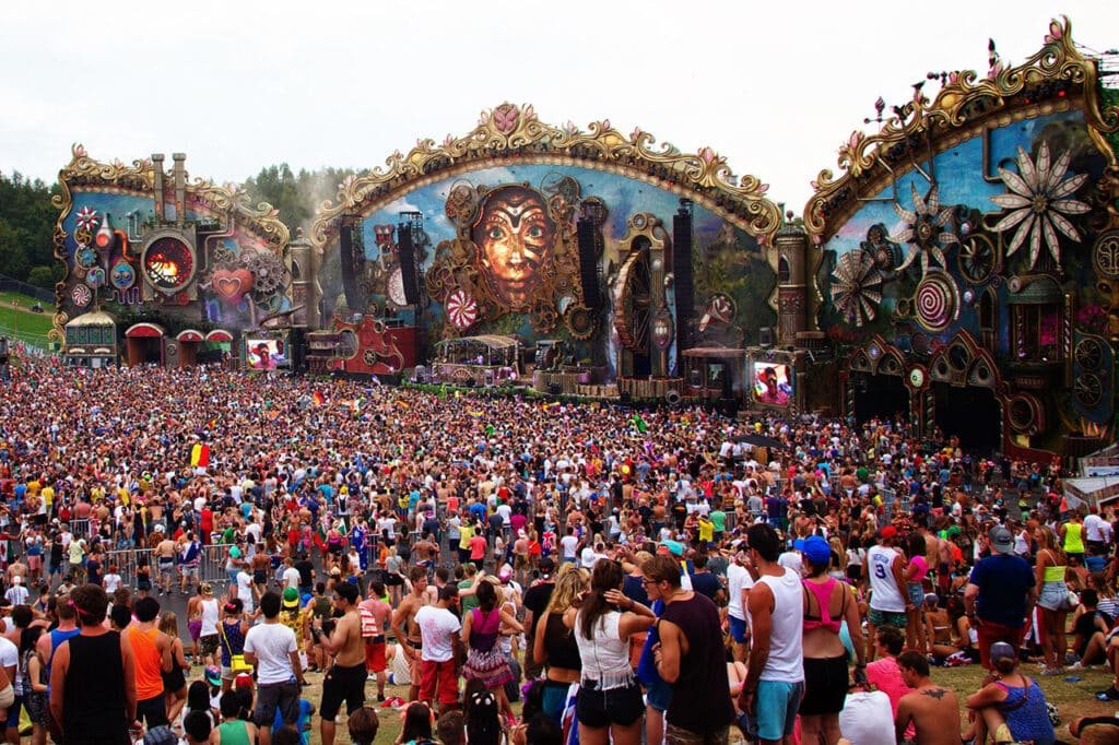 It's a big crowd, but it's also a big party