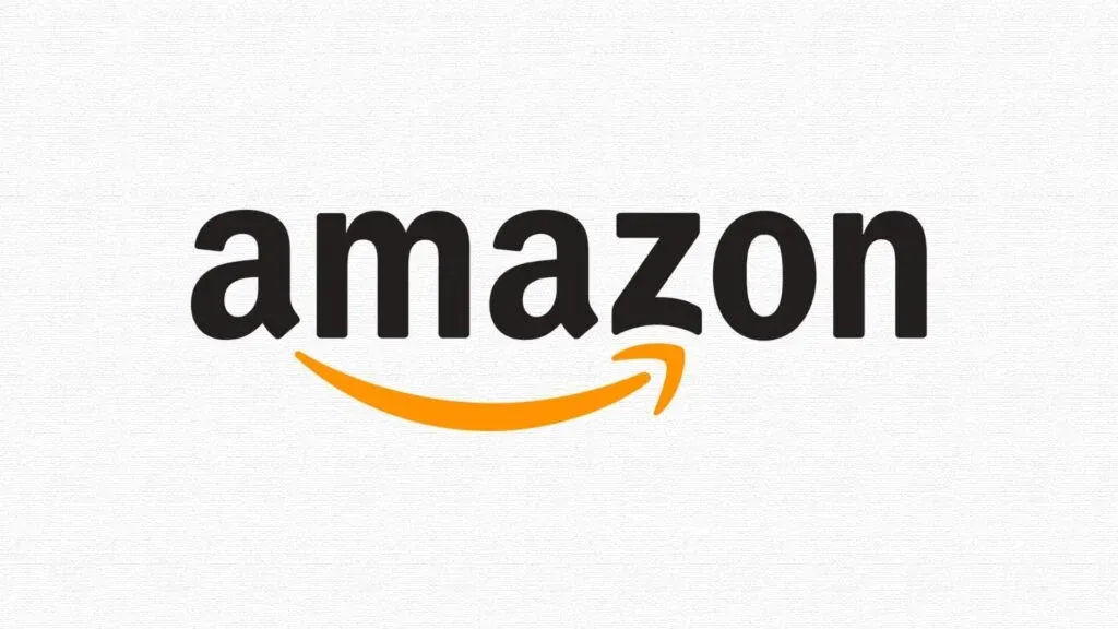 The Amazon logo featuring the word 'amazon' in lowercase black letters, with a curved orange arrow underneath, suggesting a smile.