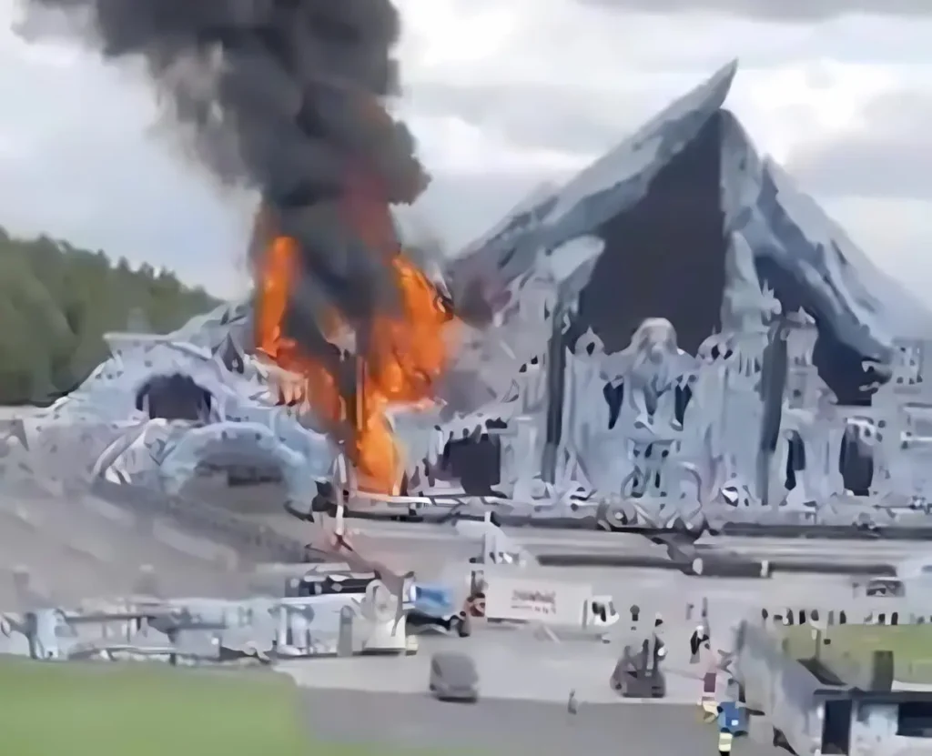 Tomorrowland 2025 in flames