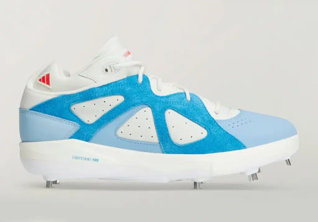 Light blue and white adidas Badbo 1.0