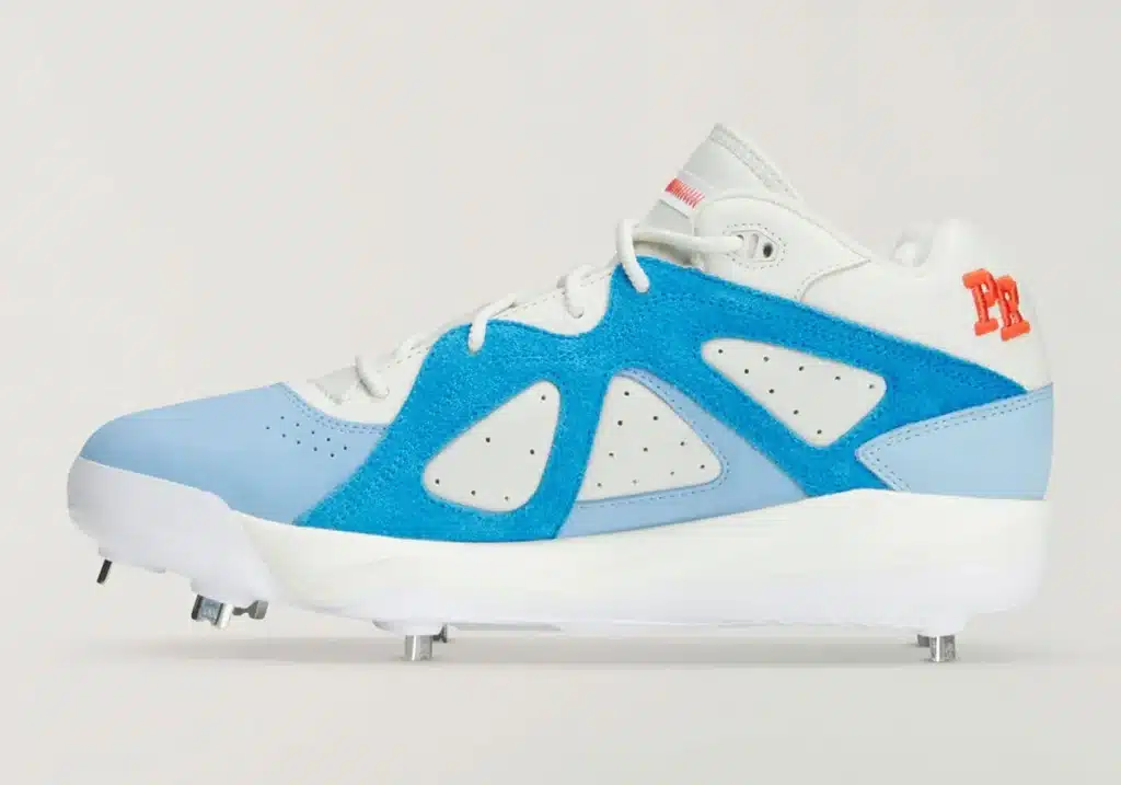 Blue and white adidas Badbo 1.0