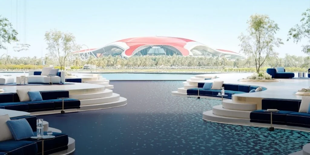 Official rendering associated with Manchester City Yas Residences by Ohana at Yas Canal, Abu Dhabi