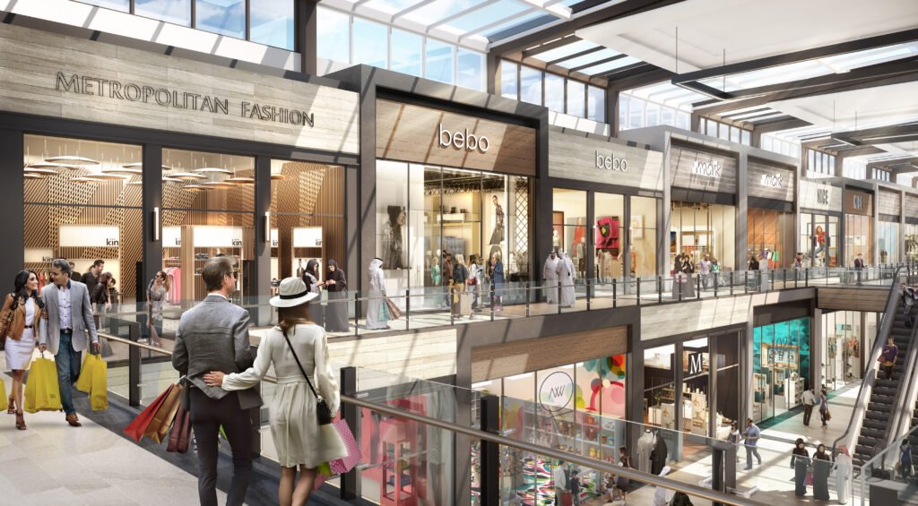 Dubai Hills Mall Restaurants: The 40 Best Places to Eat, Ranked by Google Reviews Bright multi-level shopping mall with fashion store fronts and shoppers under a skylit atrium